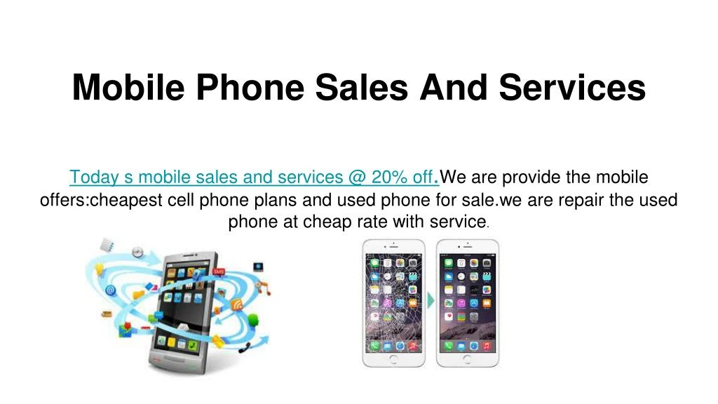 mobile phone sales and services