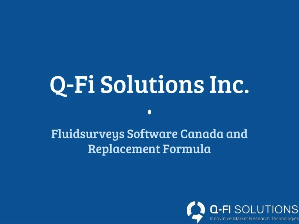 Fluidsurveys Software Canada