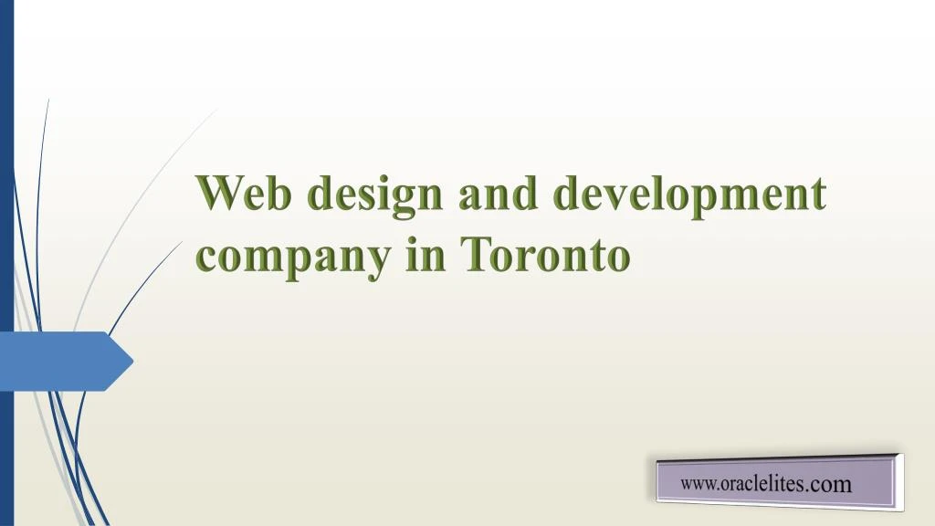 web design and development company in toronto