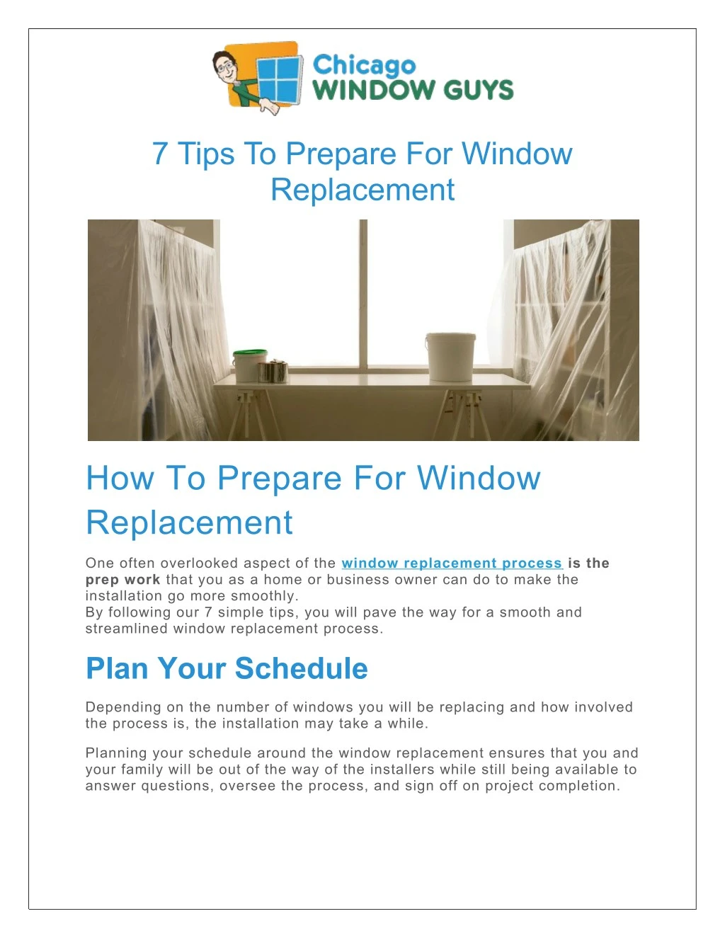 7 tips to prepare for window replacement