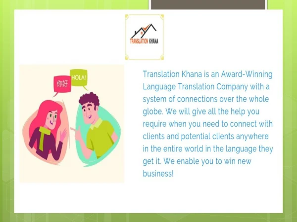 Business Translation Services - Translation Khana