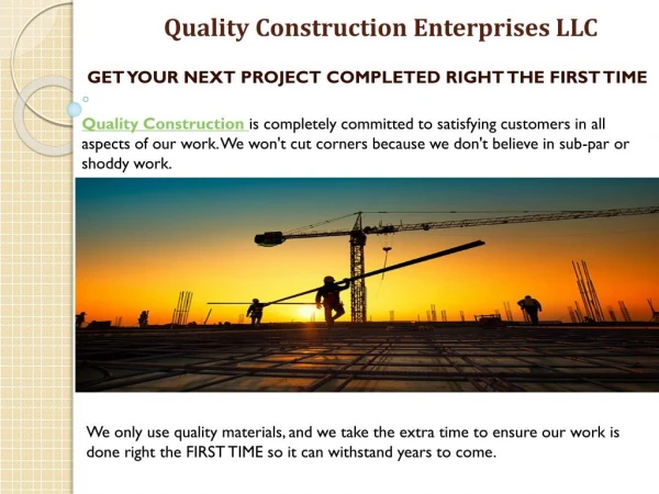 Pre-Construction Services in Lufkin