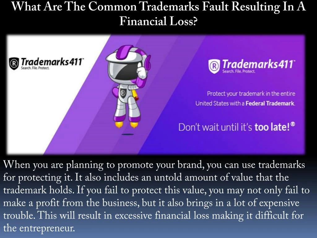 what are the common trademarks fault resulting