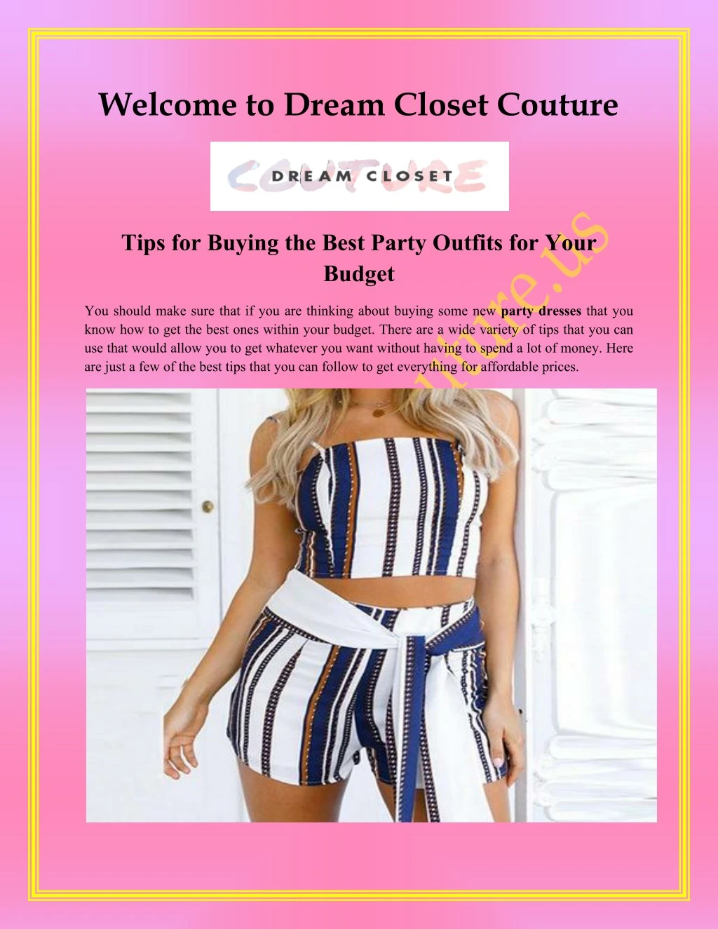 welcome to dream closet couture