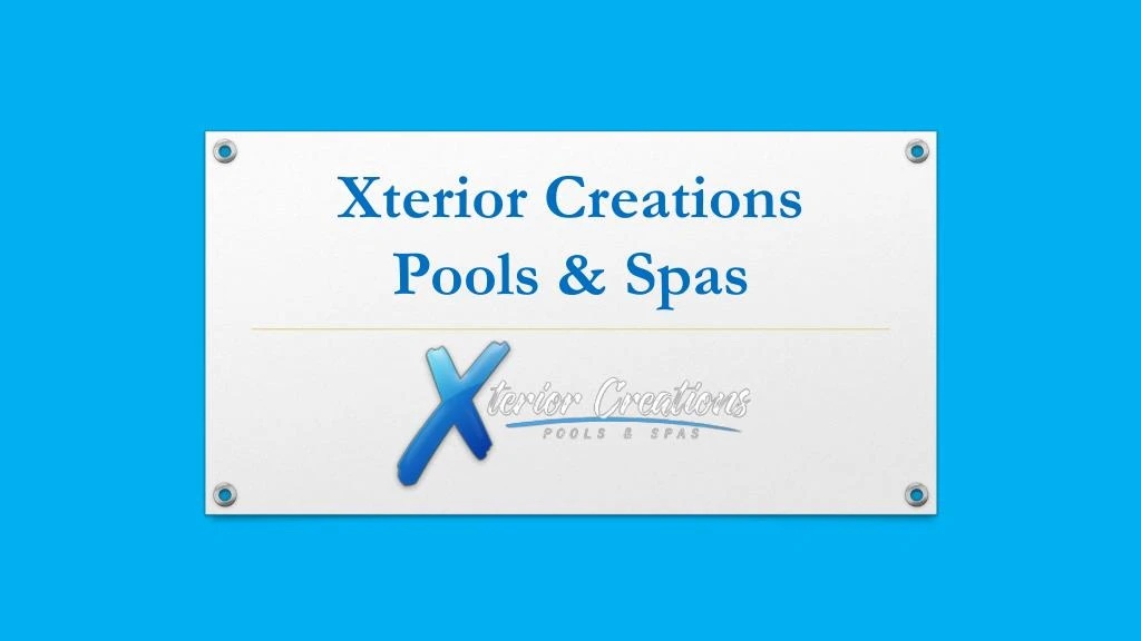 xterior creations pools spas