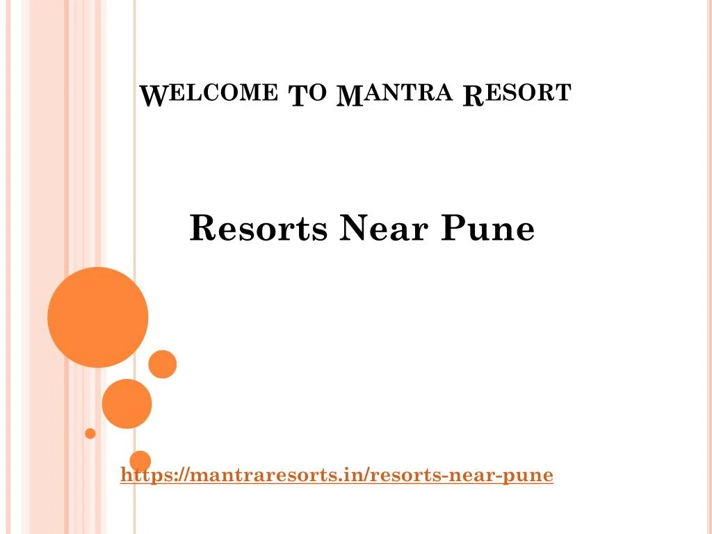 welcome to mantra resort