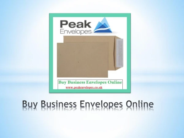 Buy business envelopes online at best ever prices