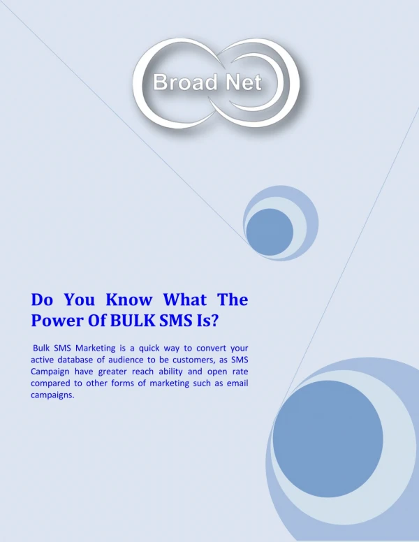 Do You Know What The Power Of BULK SMS Is?