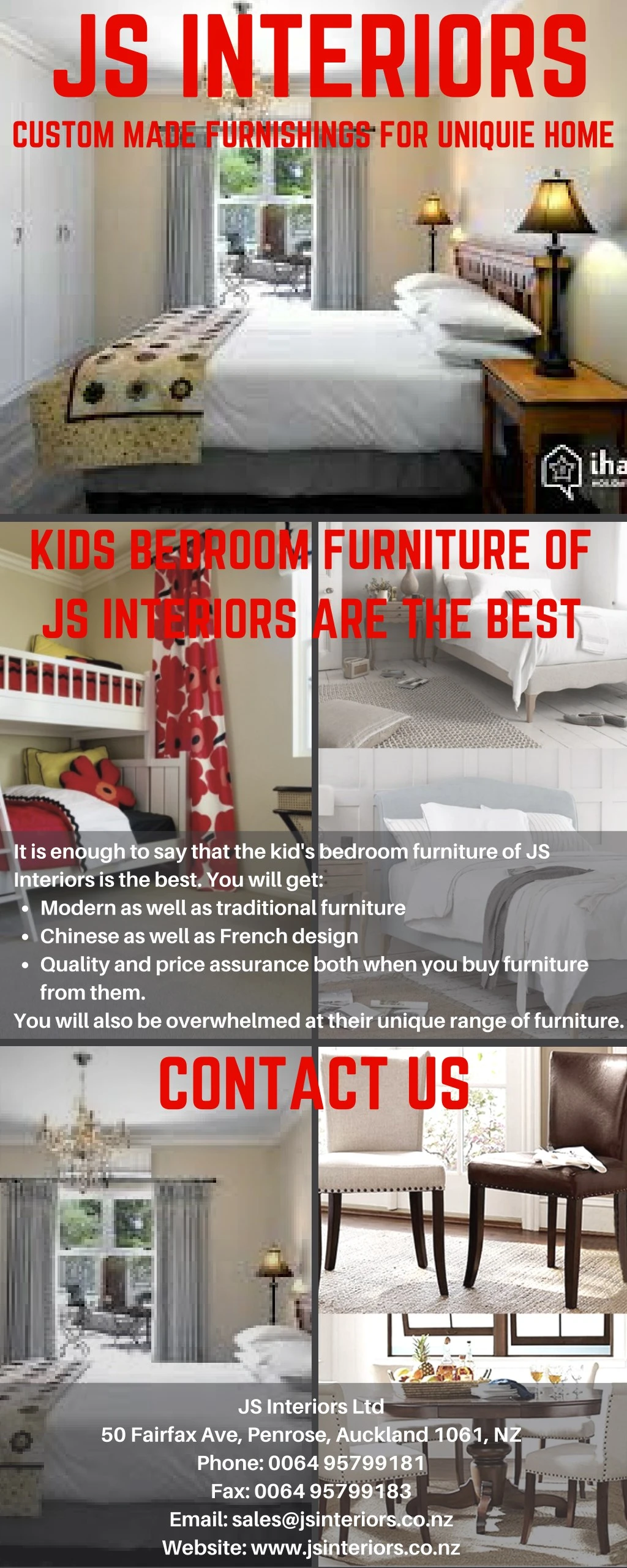 js interiors custom made furnishings for uniquie
