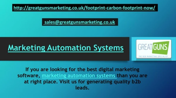 Marketing automation systems