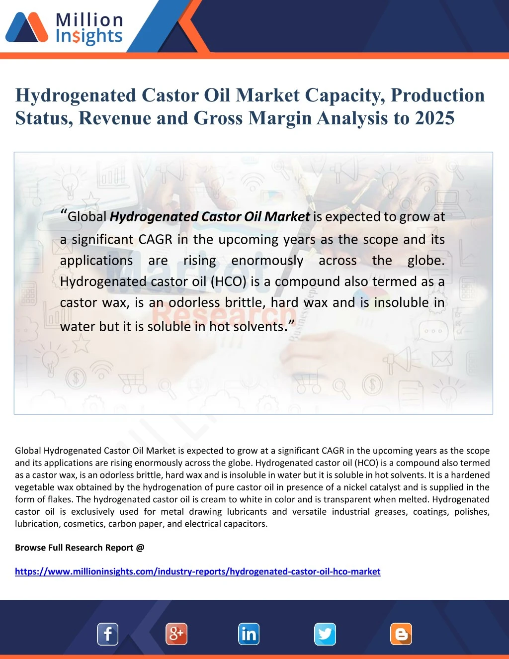 hydrogenated castor oil market capacity