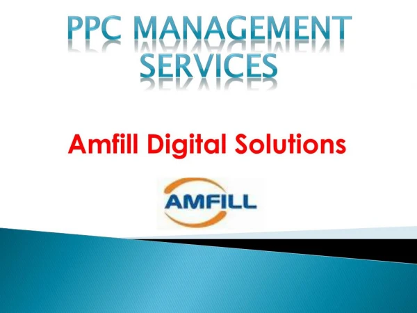 Amfill PPC Management Services