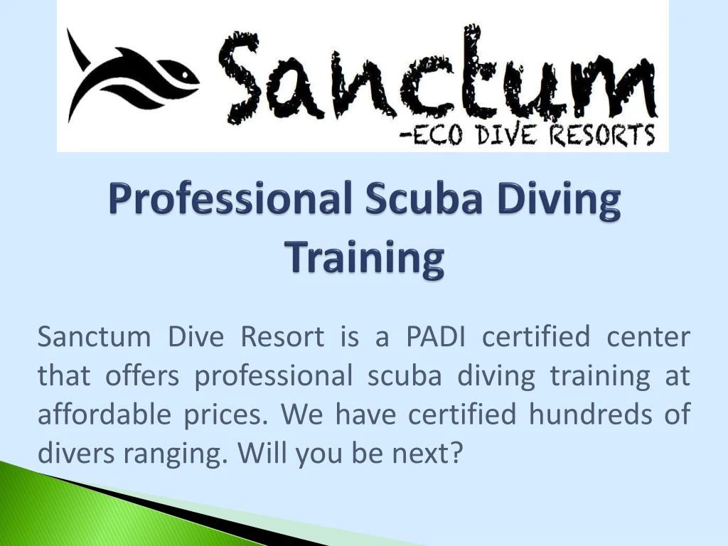 professional scuba diving training