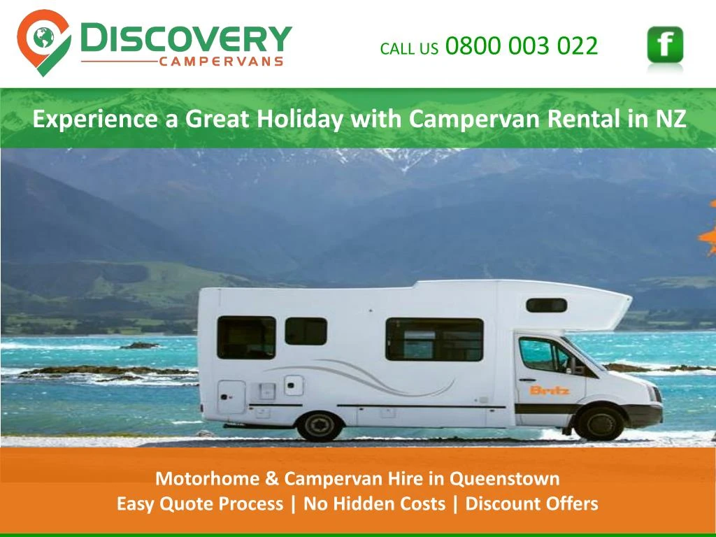 experience a g reat h oliday with campervan rental in nz