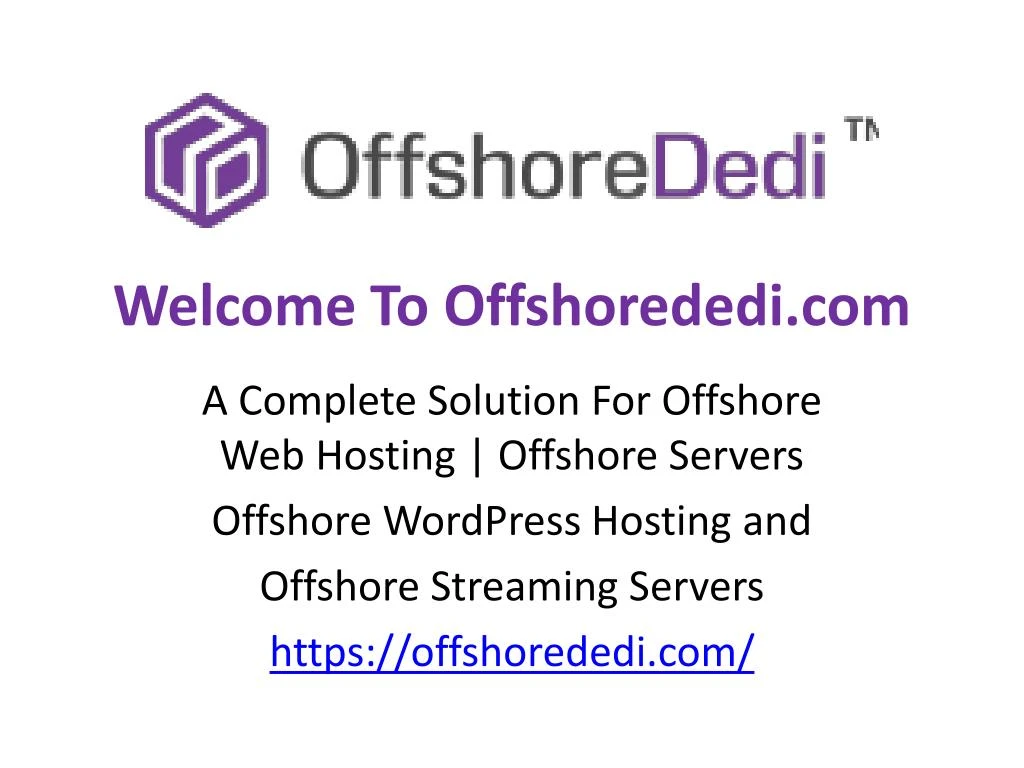 welcome to offshorededi com