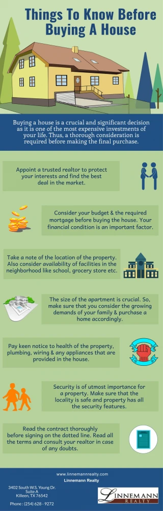 Things To Know Before Buying A House