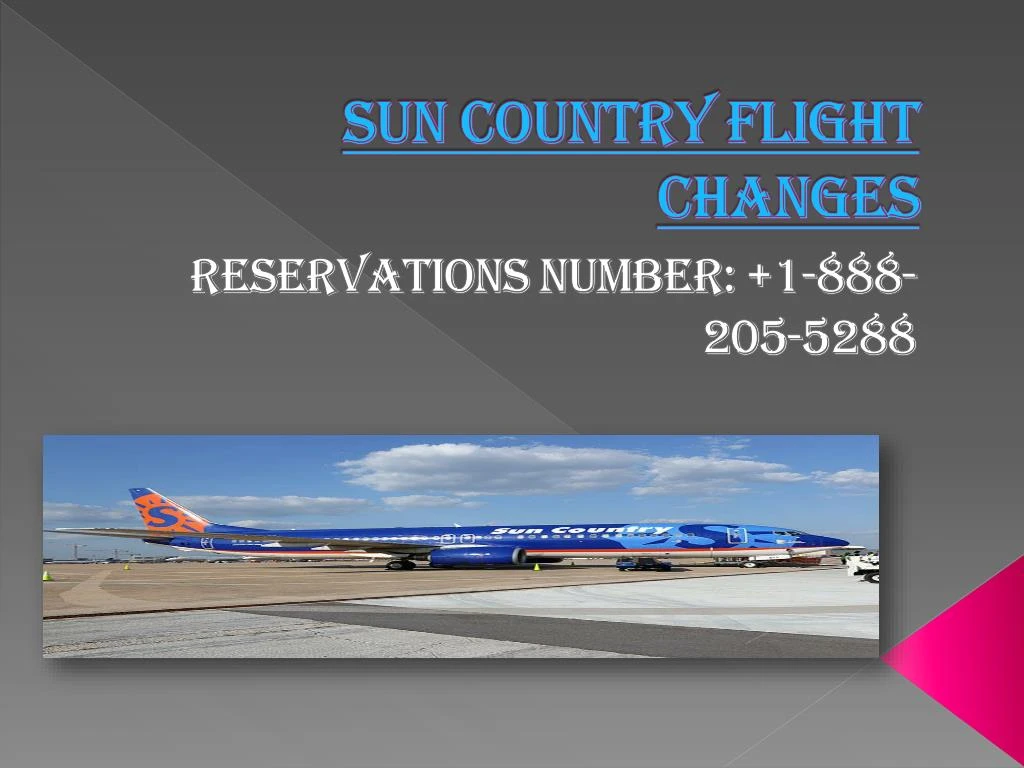 sun country flight changes