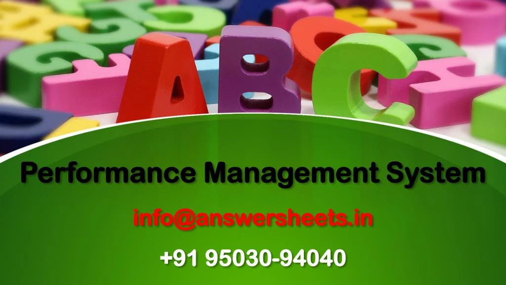 performance management system info@answersheets in 91 95030 94040