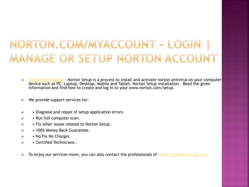 norton com myaccount login manage or setup norton account