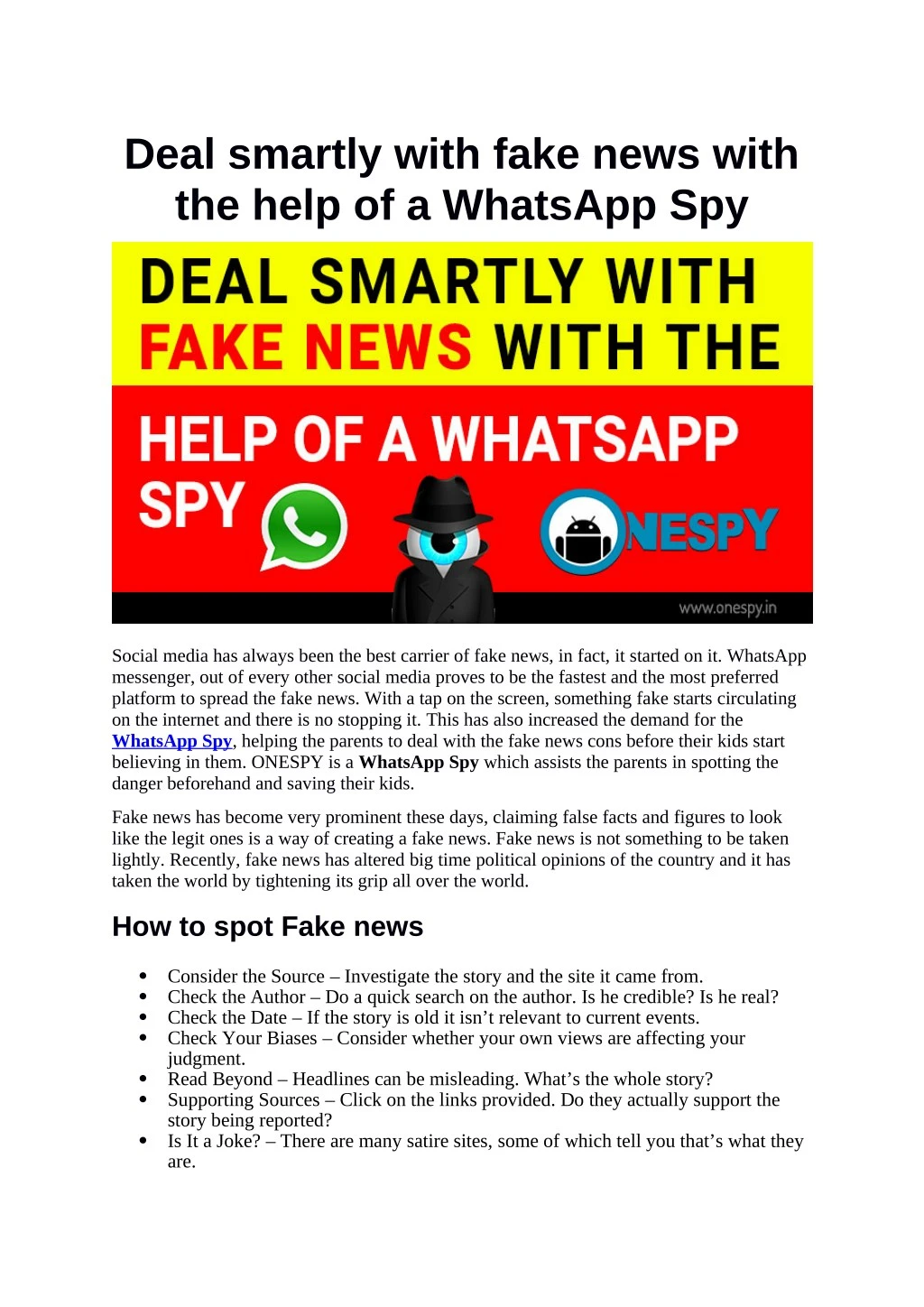deal smartly with fake news with the help