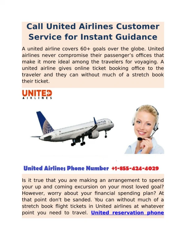 Call United Airlines Customer Service for Instant Guidance