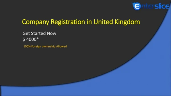 Company Formation UK via Enterslice