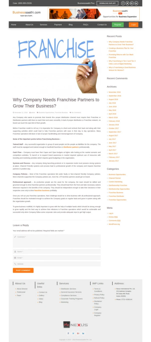 Why Company Needs Franchise Partners to Grow Their Business?