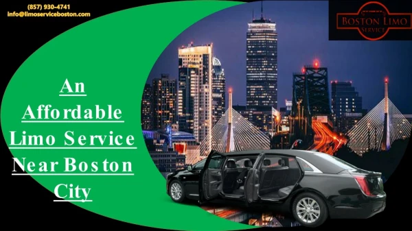 An Affordable Limo Service Near Boston City
