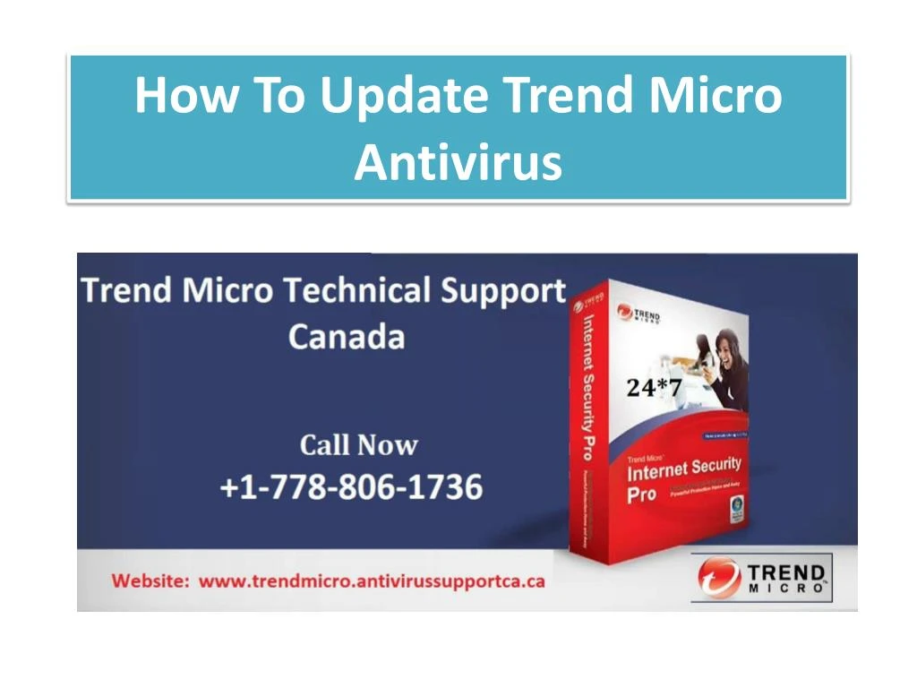 how to update trend micro antivirus