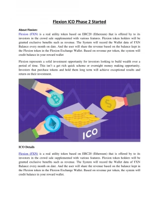 Flexion ICO Phase 2 Started - slide 1