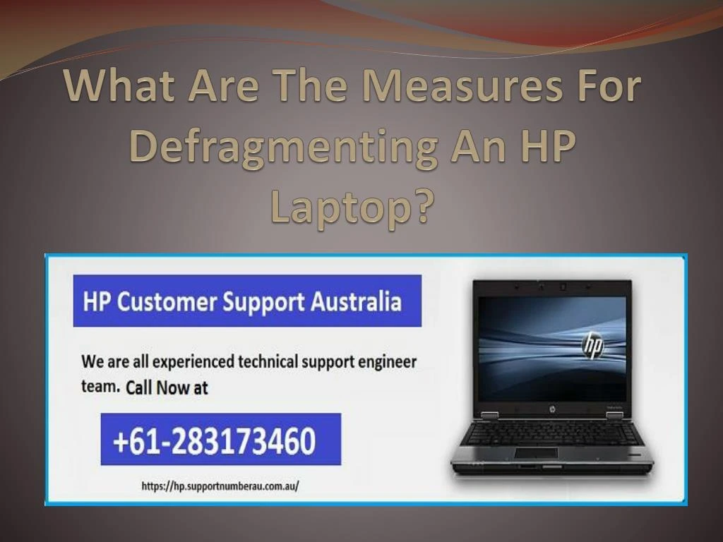what are the measures for defragmenting an hp laptop
