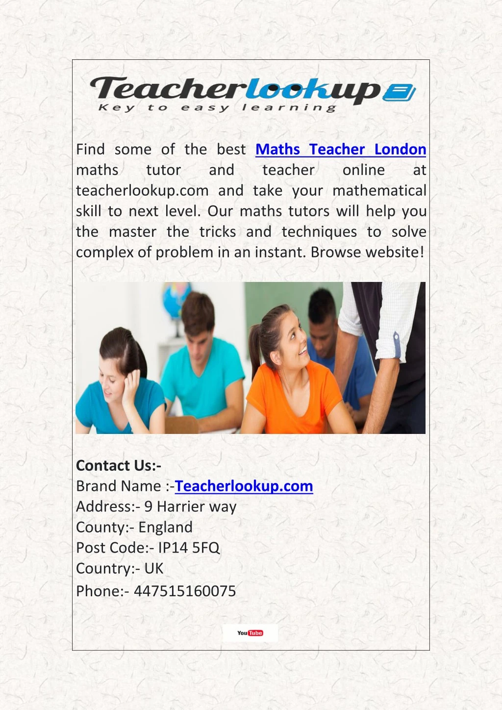 find some of the best maths teacher london maths