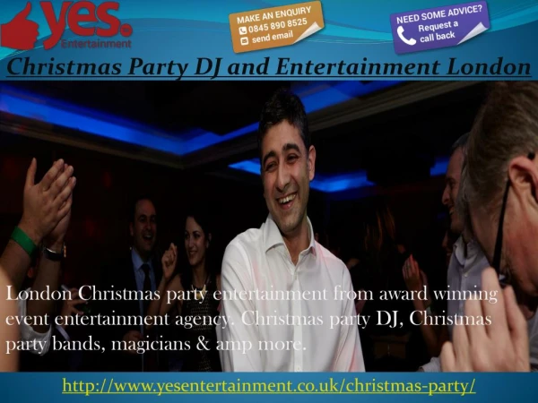 Roving entertainment for Christmas parties