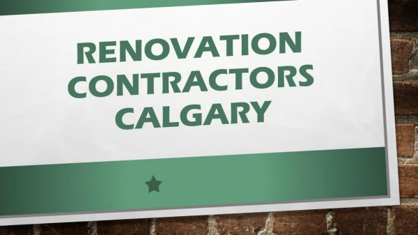 Home Renovations Calgary