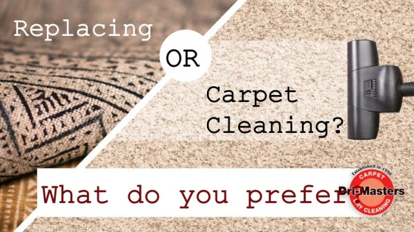 Replacing or Cleaning Carpets What do you Prefer?
