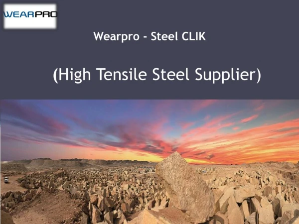 High Tensile Steel Supplier