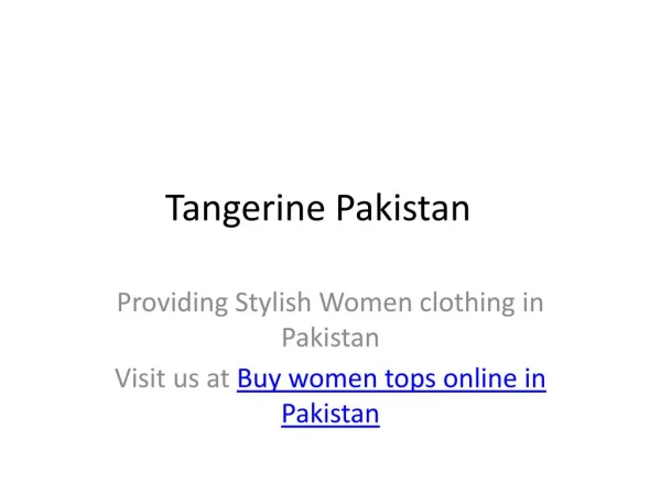 Fashion Trend in Pakistan