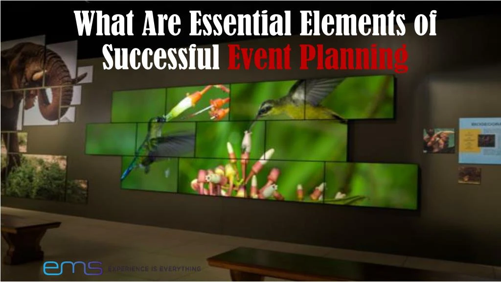 what are essential elements of successful event planning