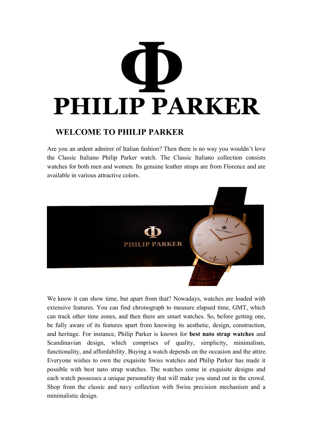 welcome to philip parker
