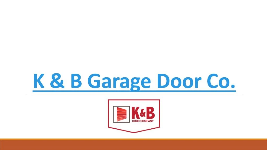 k b garage door co