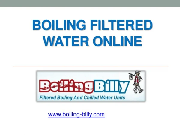 Boiling Filtered Water Online - www.boiling-billy.com