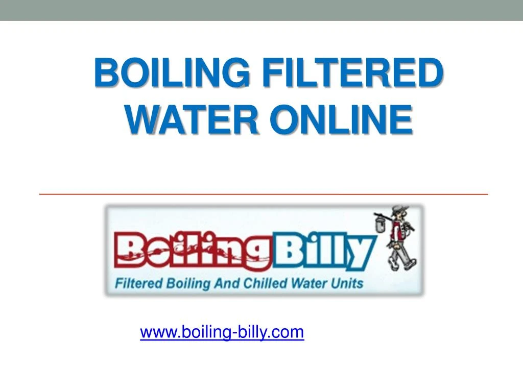 boiling filtered water online