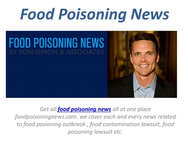 Get all food poisoning news at one place