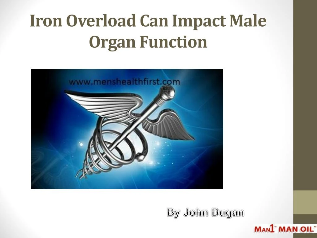 iron overload can impact male organ function