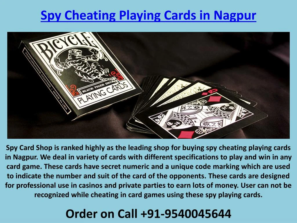 spy cheating playing cards in nagpur