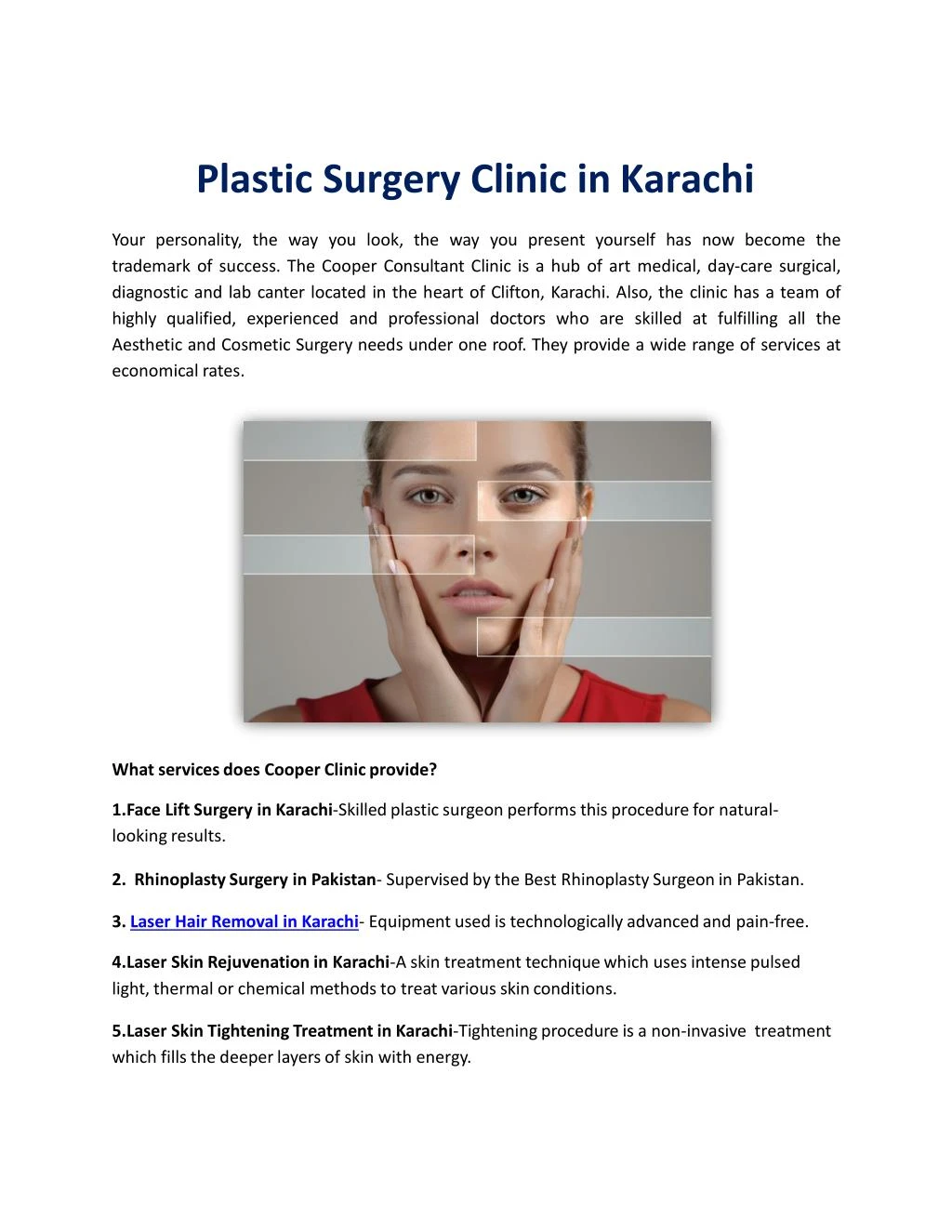 plastic surgery clinic in karachi