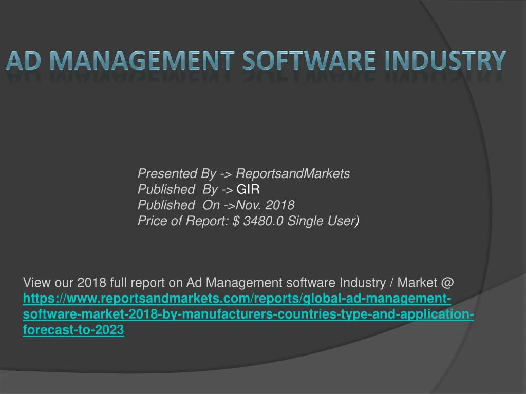 ad management software industry