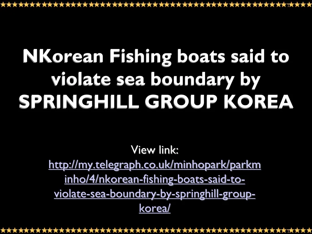 nkorean fishing boats said to violate sea boundary by springhill group korea