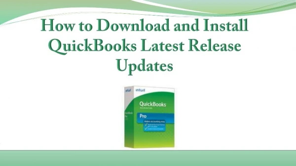 How to Download and Install QuickBooks Latest Release Updates