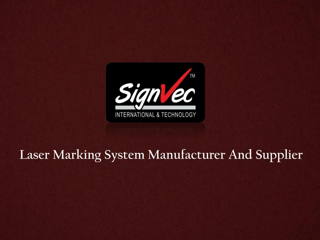 laser marking system manufacturer and supplier